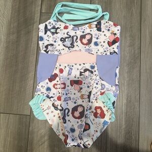 Source Unknown Kids Swim One Piece with Cartoon Characters